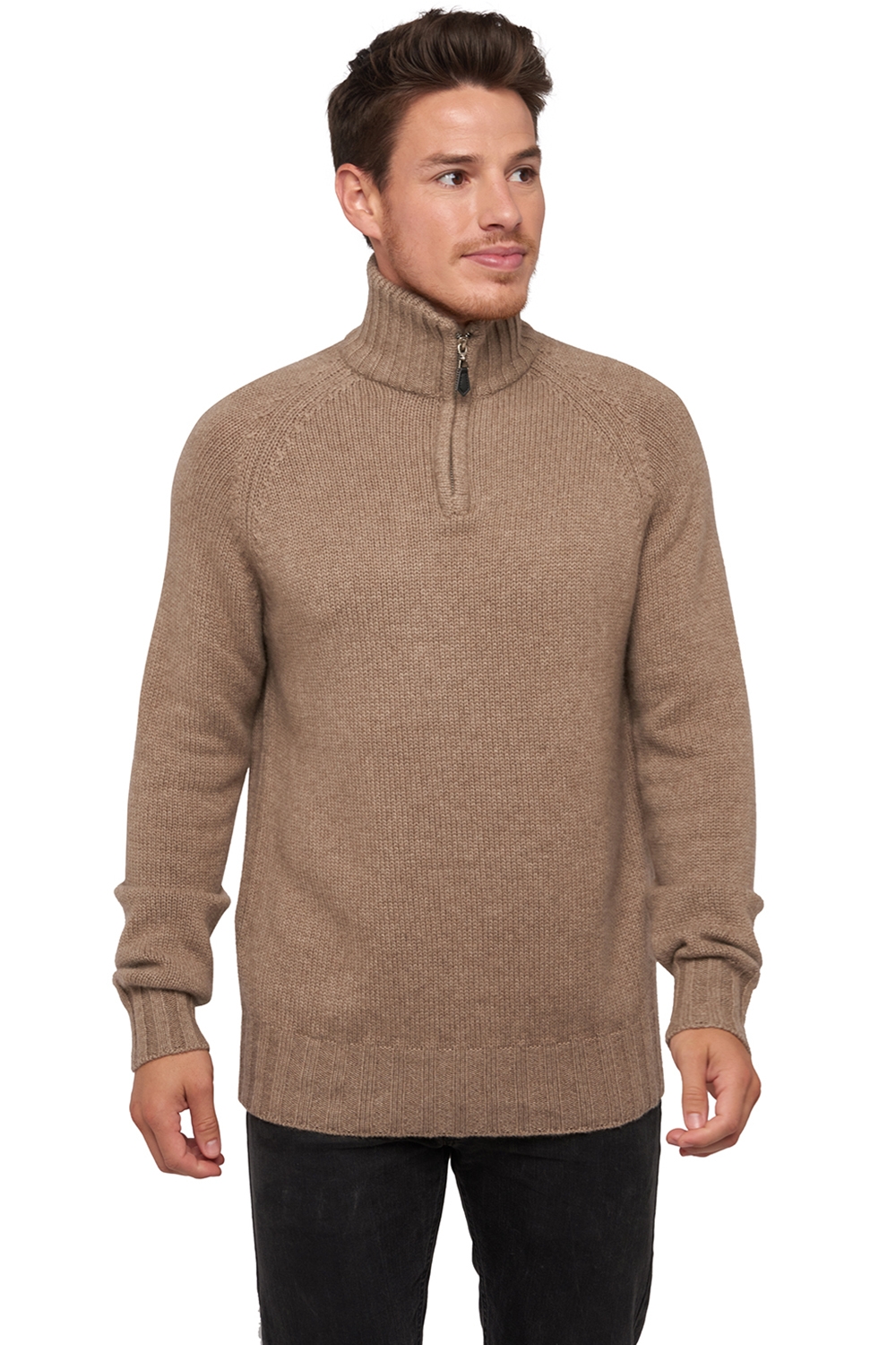 Cachemire Naturel pull homme natural viero natural brown 3xl